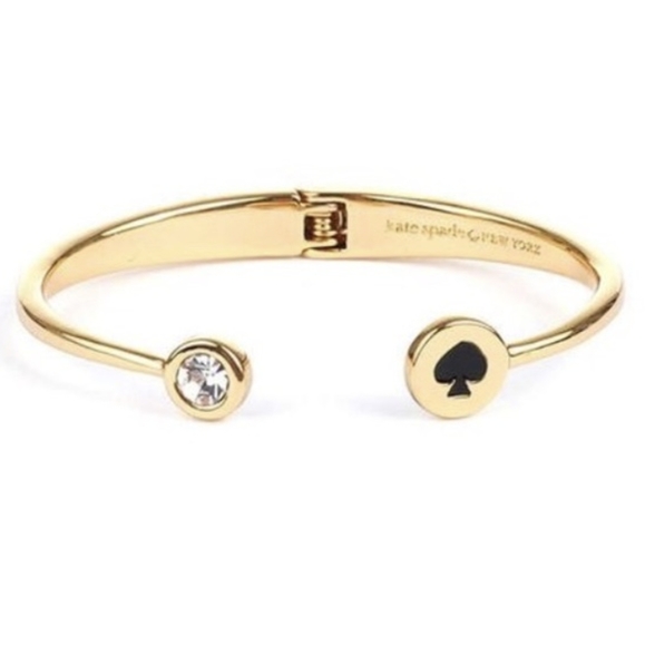 Kate Spade Spot the Spade Open Hinge Bangle Bracelet - Picture 1 of 6